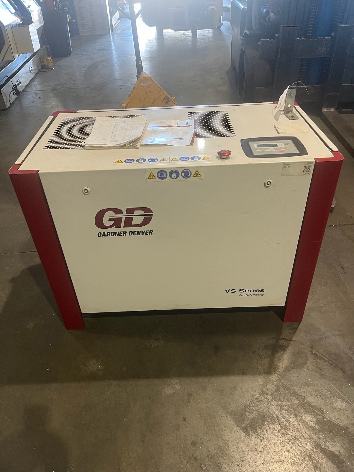 Gardner Denver VS11A 15HP Screw Air Compressor 31083 HRS gallery