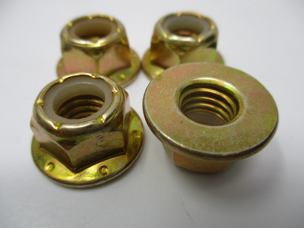 4 Pcs For Toro Exmark 104-8301 ⅜”-16 Grade 8 Nylon Lock Nut Flange