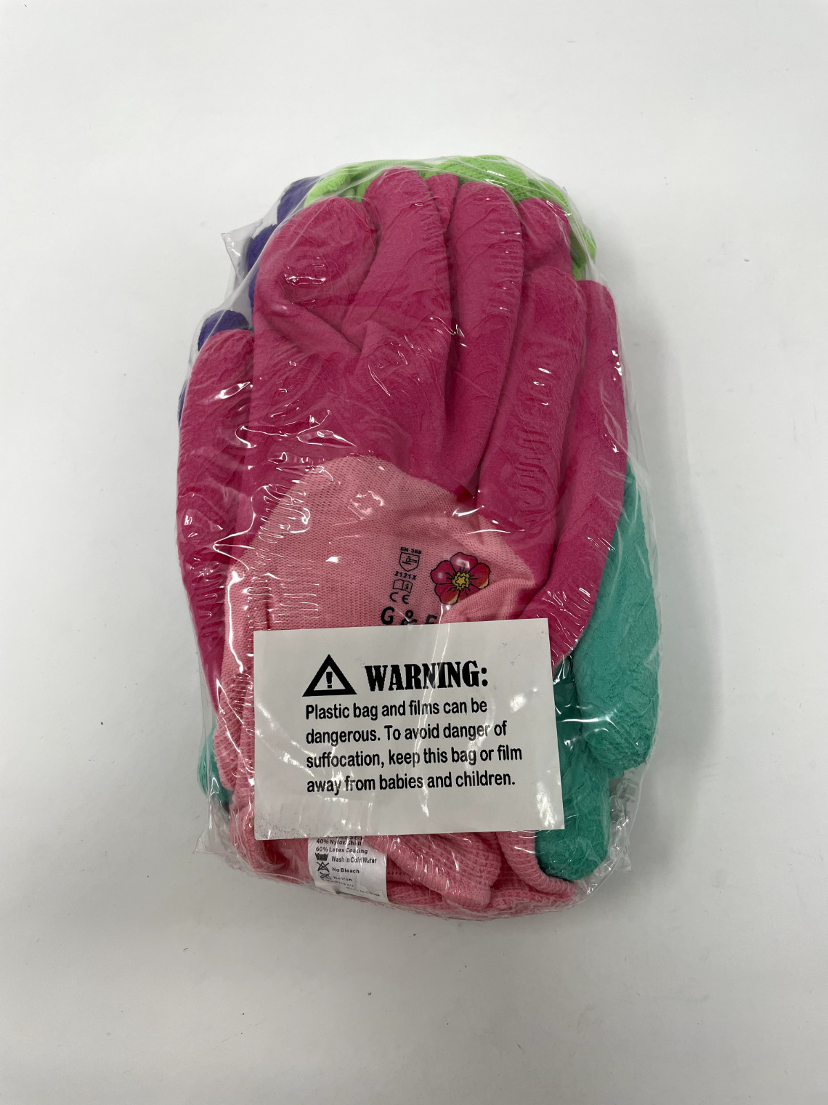 G & F Garden Mud Gloves MicroFoam Nylon Latex Coating Texture Grip 3 Pair gallery