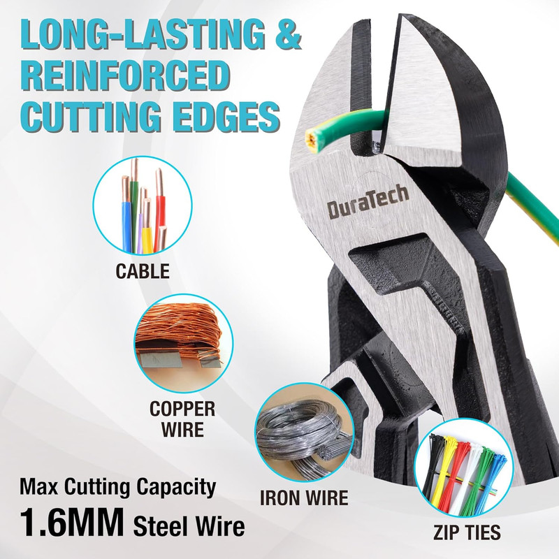 8-Inch Compound Diagonal Cutters, Gen 2 Dual Pivot High-Leverage Design for Effo gallery