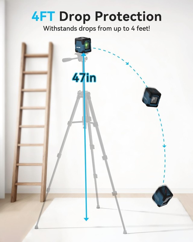 Laser Level Cross Line Self-Leveling Vertical Horizon Lines Rotatable 360 Degree gallery