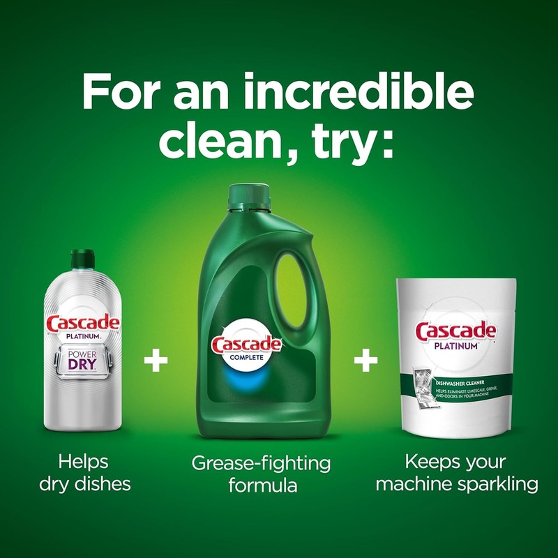 Cascade Complete Dishwasher Detergent Liquid Gel, Dish Detergent, Citrus, 75oz gallery
