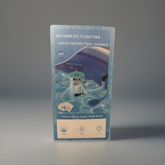 Automatic Floating Pool Surface Skimmer for Above Ground, 900 Gal