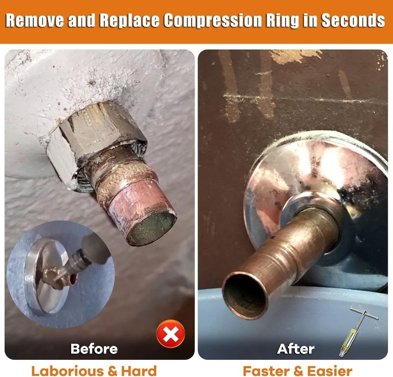 Compression Sleeve Puller Remove Tool Nut & Ferrule of Pipe 03943 Sleeve Remover gallery