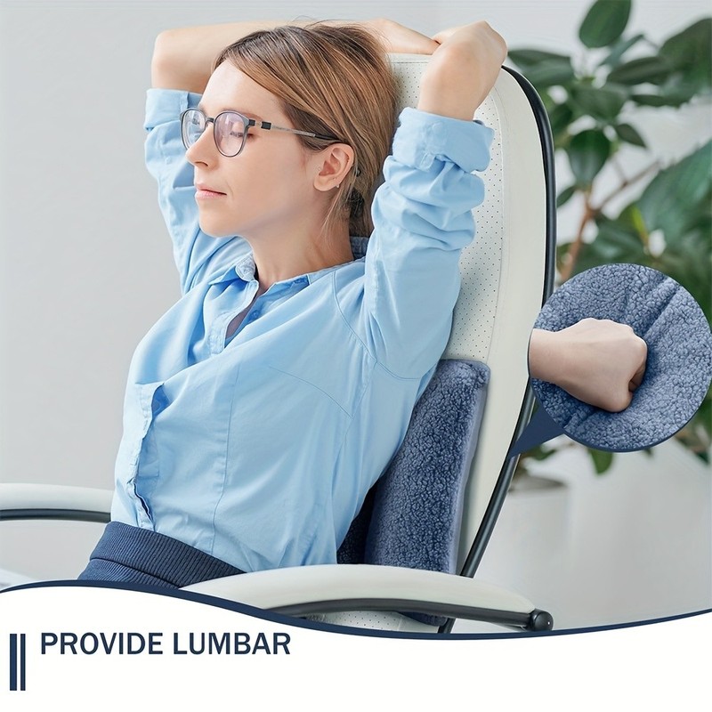 3-Section Lumbar Support Pillow,Backrest Pillow,Comfortable Back Support Cushion gallery