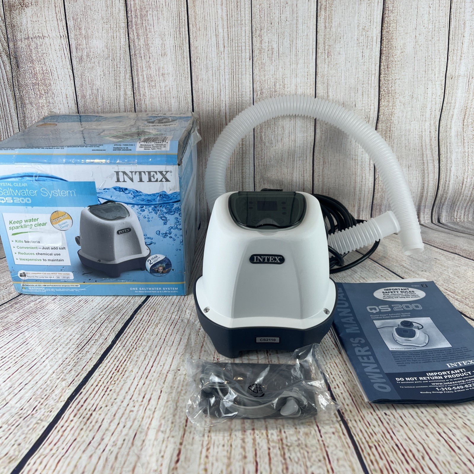Intex 26661EG Krystal Clear Pool Small and Sleek Saltwater System, 110-120V gallery