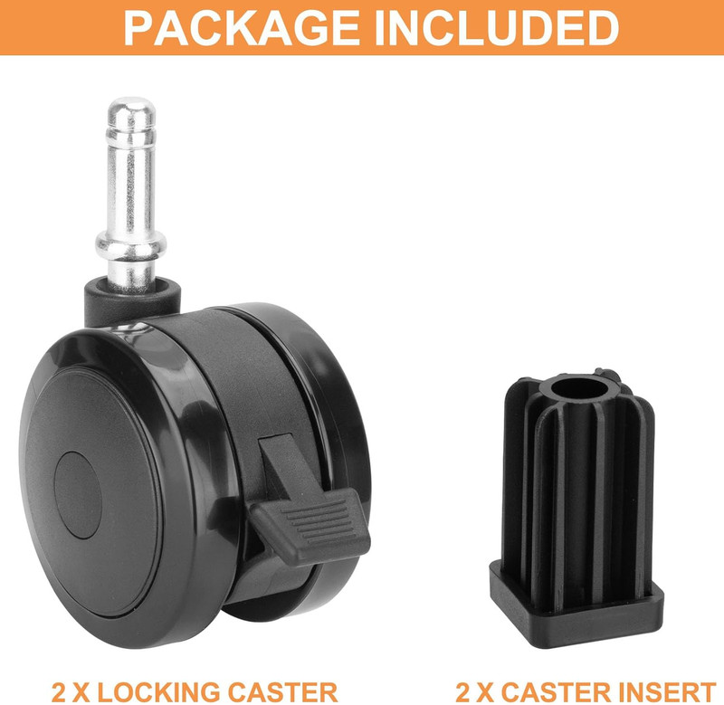 Locking Caster Wheels w/ Insert for Weber Genesis 300 Grills 310 320 330 Summit gallery