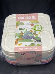 High Quality Plastic Bento Lunch Box 10-Pack BPA FREE Food-Grade Material