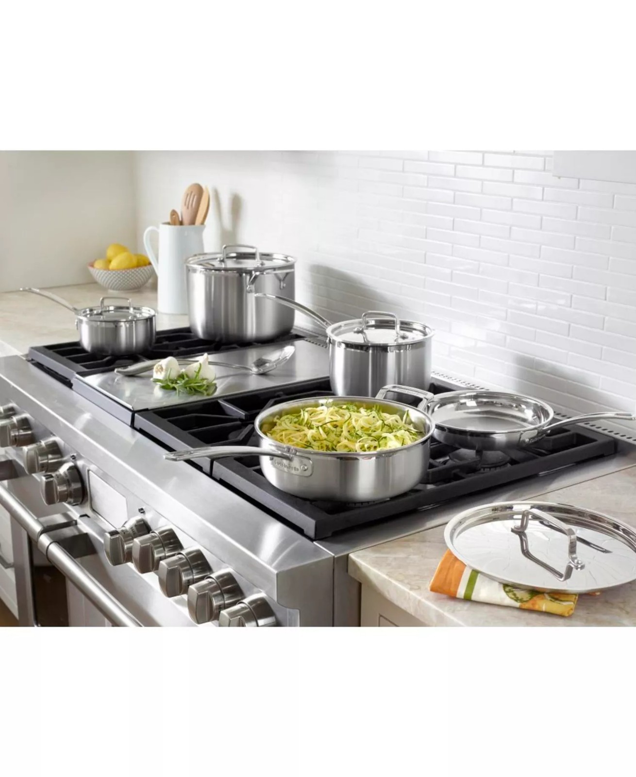 379$ Multiclad Pro Tri-Ply Stainless Steel 12-Pc.Cookware Set MCP-12N Steel gallery