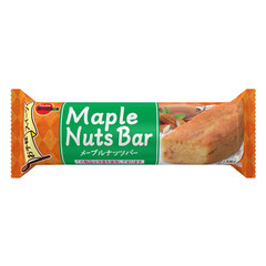 Japan Sponge Cake Bourbon Maple Nuts Bar 1 Piece × 9 bags