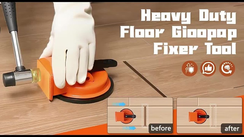 Floor Gap Fixer Tool with Suction Cup for Hardwood-Laminate and Vinyl Flooring gallery