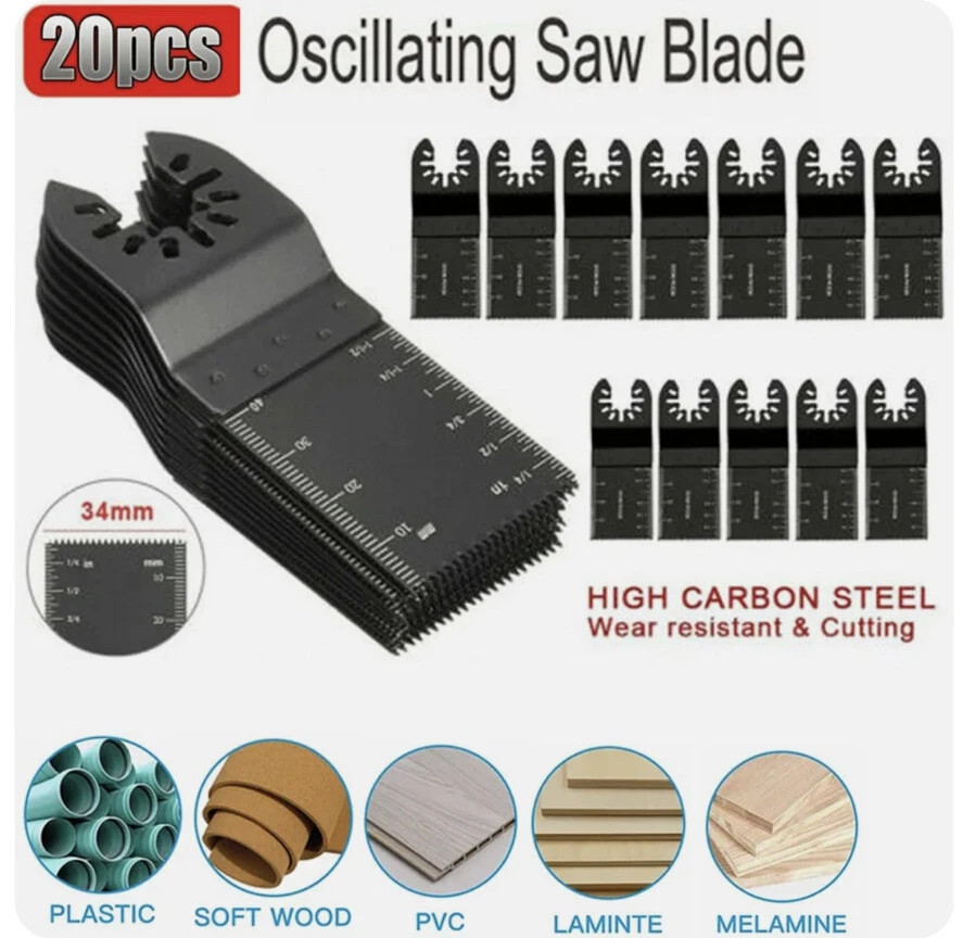 10-60Pcs Oscillating Multi Tool saw blades Wood Metal Cut Cutter For Dewalt Fein gallery
