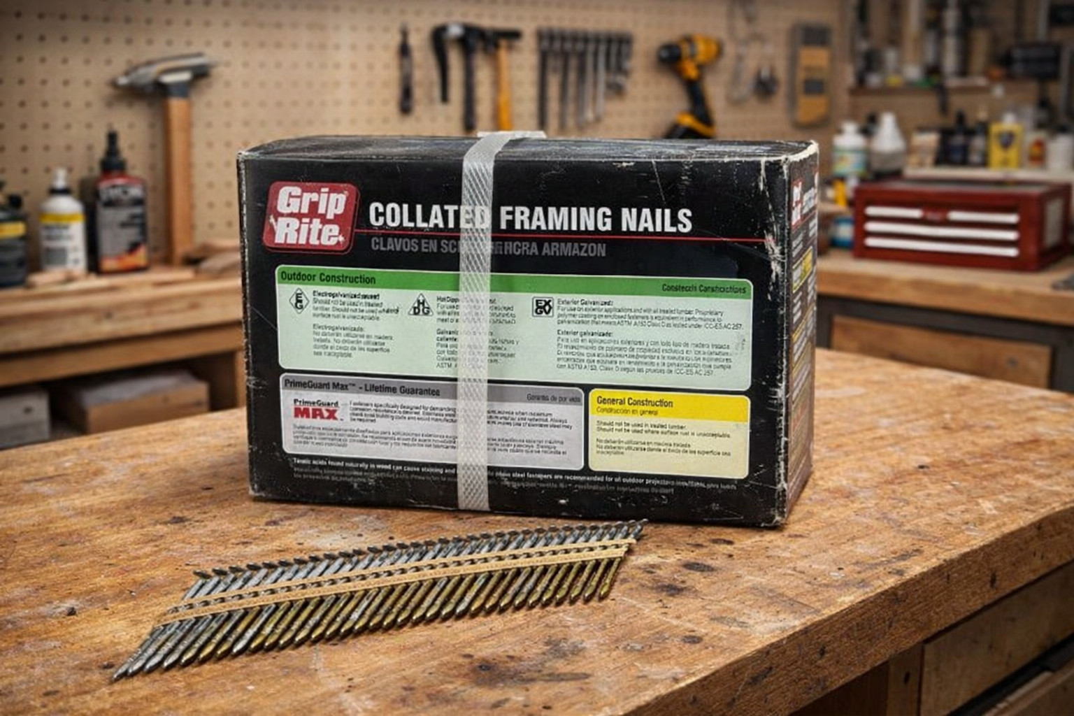 Grip Rite Collated Framing Nails | Wire Weld Clipped Head | 2-3/8"x .113" | 2500 gallery