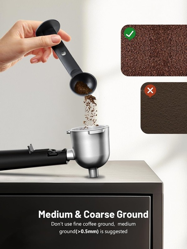 Espresso Machine Coffee Maker Cappuccino Latte Milk Frother 3.5Bar 800W gallery