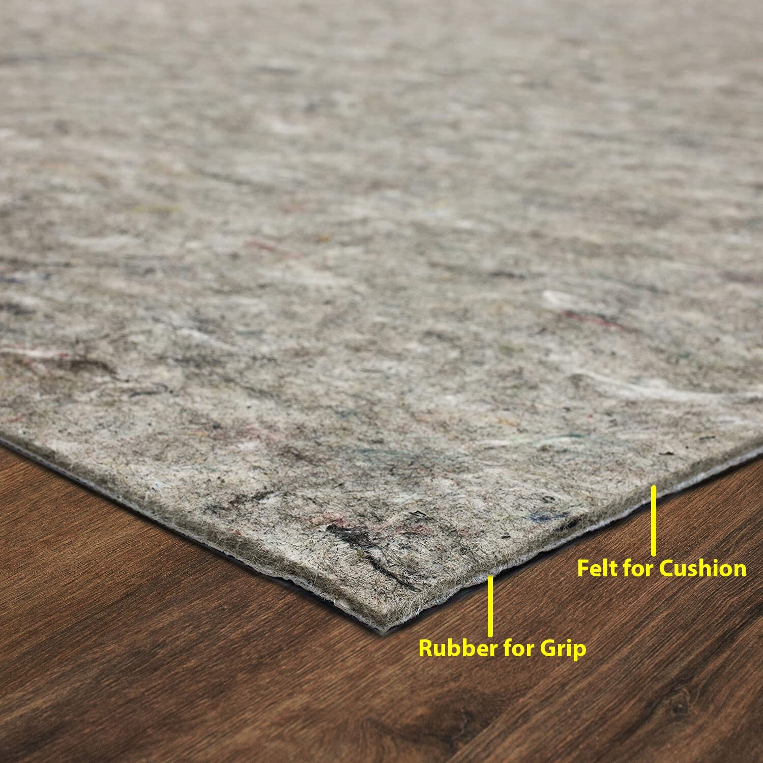 loomBloom Dual Surface - Felt & Rubber - Non-Slip Backing Rug Pad Carpet Pad gallery