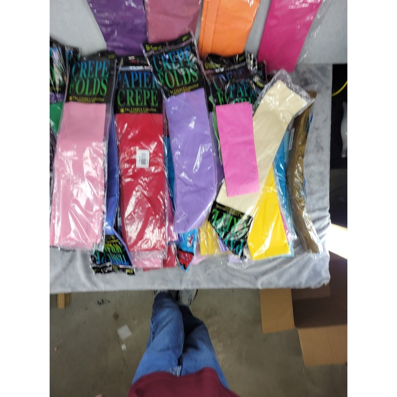 8lbs Bulk Lot Assorted Colors Tissue Paper Crepe Paper Gift Wrap Craft Supplies gallery