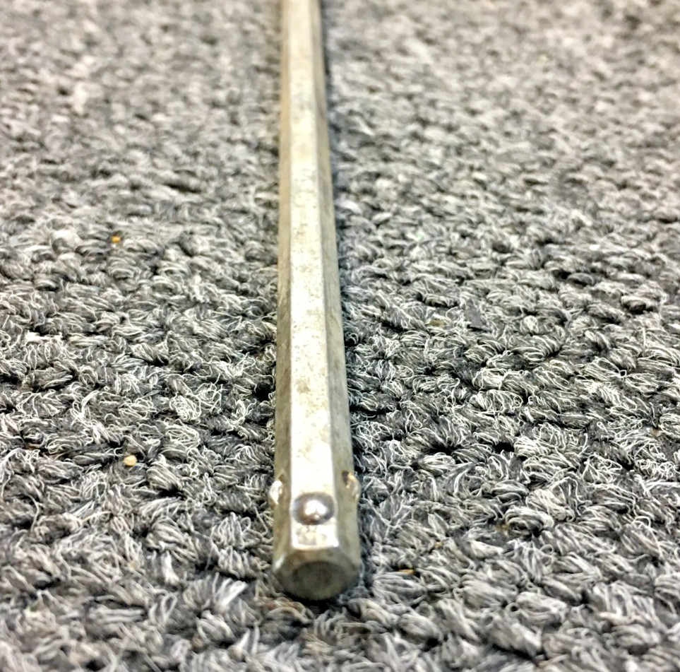 1/4" Hex Drive Screwdriver, 10" LONG, Chrome Finish, Yellow Handle USA gallery