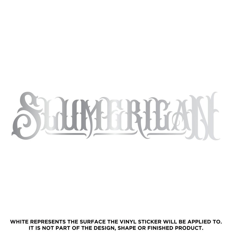 Slumerican Text, Die Cut High Quality Vinyl Sticker Decal gallery