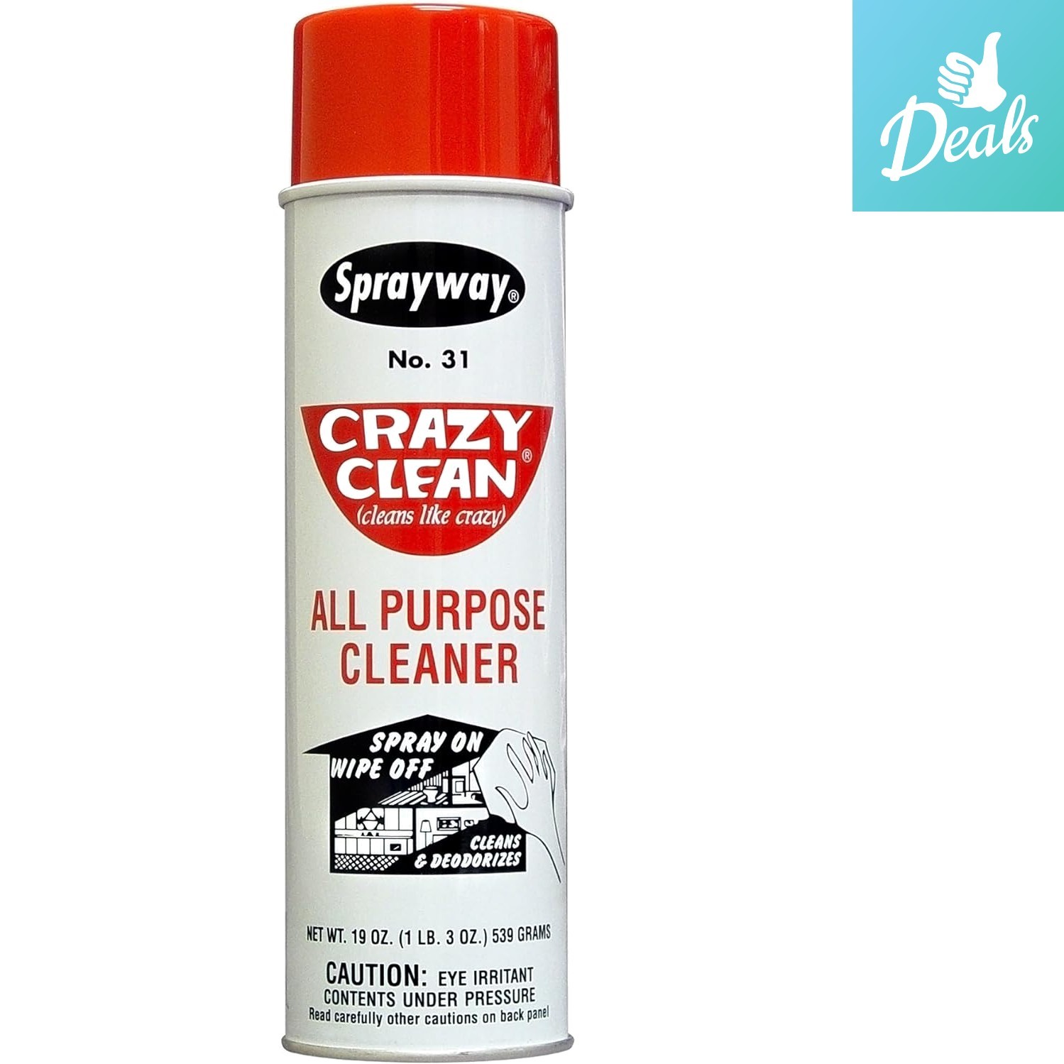 PLZ AEROSCIENCE Crazy Clean All-Purpose Cleaner 19 oz | Non-Abrasive & Odor-Free gallery