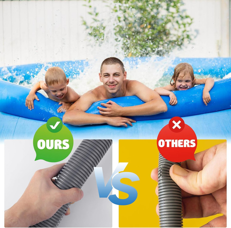 2 Pack Pool Hoses for above Ground Pools 1.5" X 59" Pool Pump Hose Filter Pumps gallery