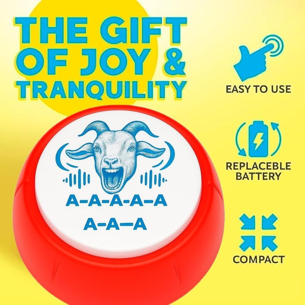 Funny Prank Screaming Button, Hilarious Bright Gags & Practical Joke Toys for Al
