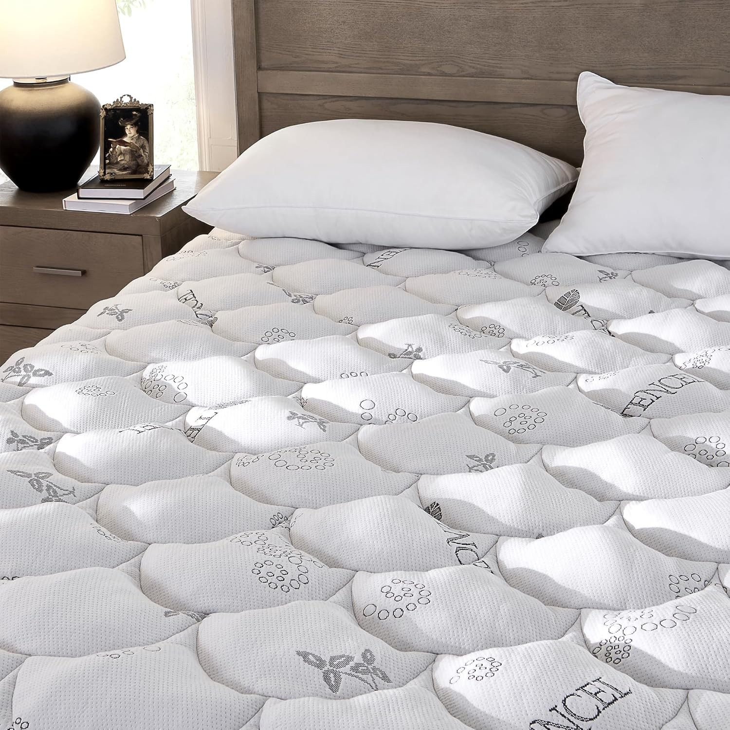 Padded Topper King Size 40% Tencel Blend Rayon from Bamboo & Polyester Filled gallery