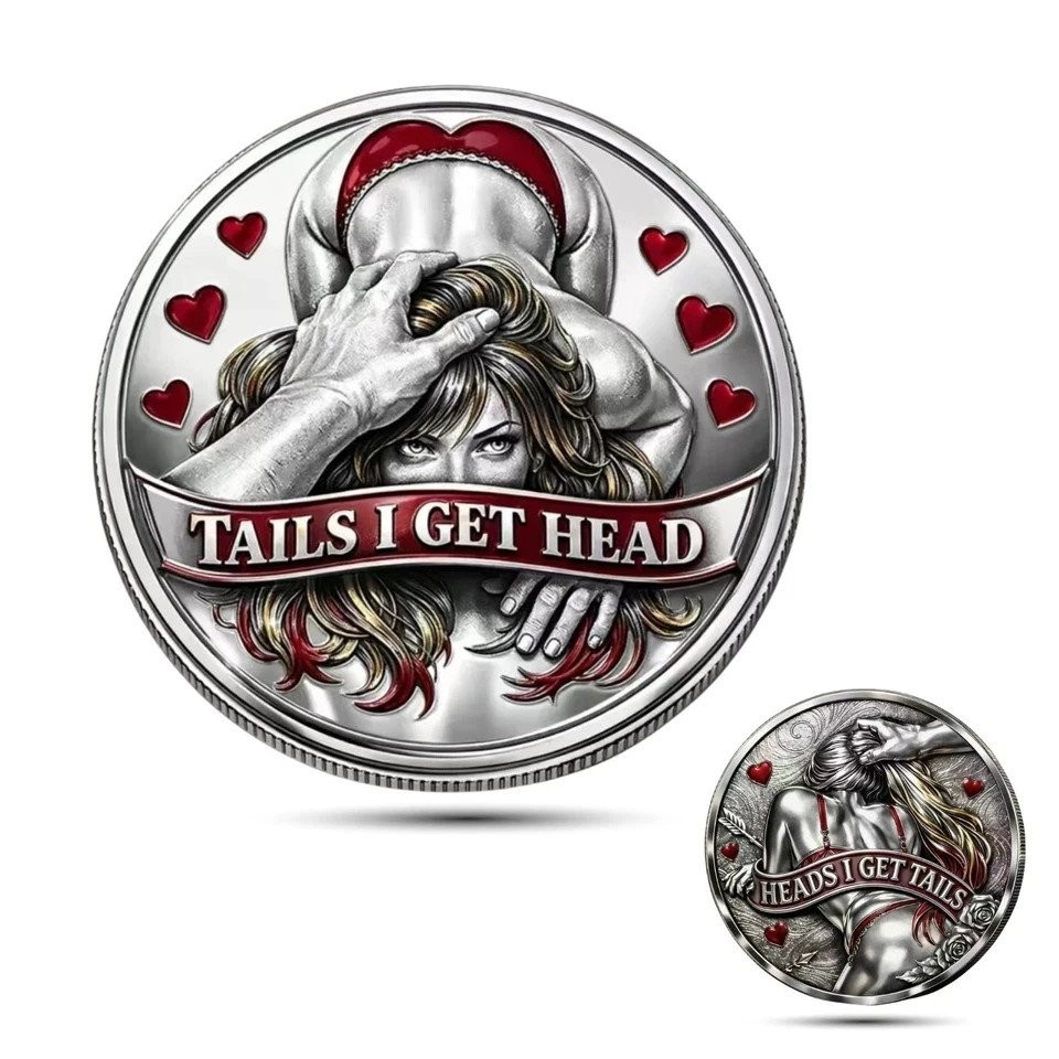 Heads I Get Tail / Tails I Get Head Commemorative Coin, Naughty Adult 1 pc gallery