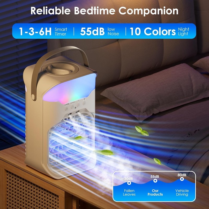 Compact Evaporative Air Conditioner: Remote Control, 55dB & 3 Speed Settings gallery