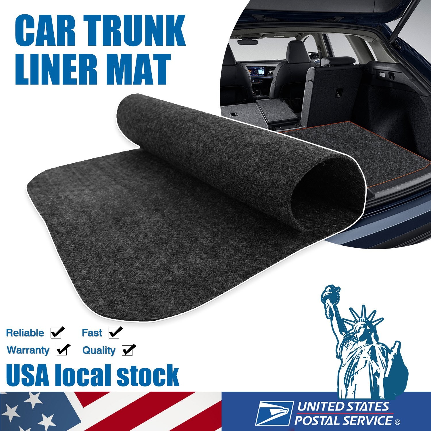 Garage Floor Mat, Containment Mat (39"X70"), Garage Mat for Floor Under Car gallery