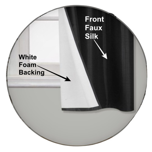 2PC HEAVY THICK SOLID GROMMET PANEL WINDOW CURTAIN DRAPES BLACKOUT FLOCKING K34 gallery
