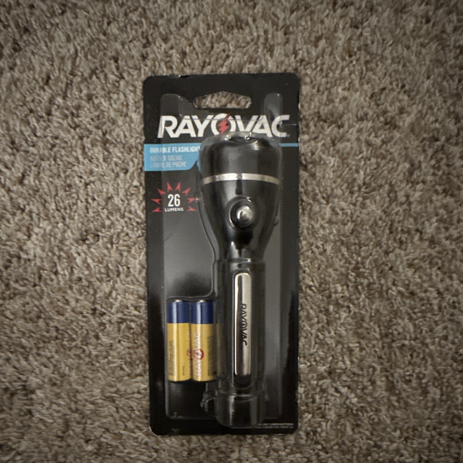 Rayovac LED Flashlight 26 Lumens Black Cordless 2x AA Batteries Included gallery