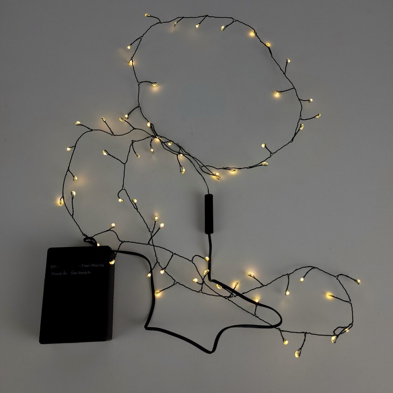 (Set of 2) 60 Mini LED Thin Wire String Fairy Lights Battery Operated Christmas gallery