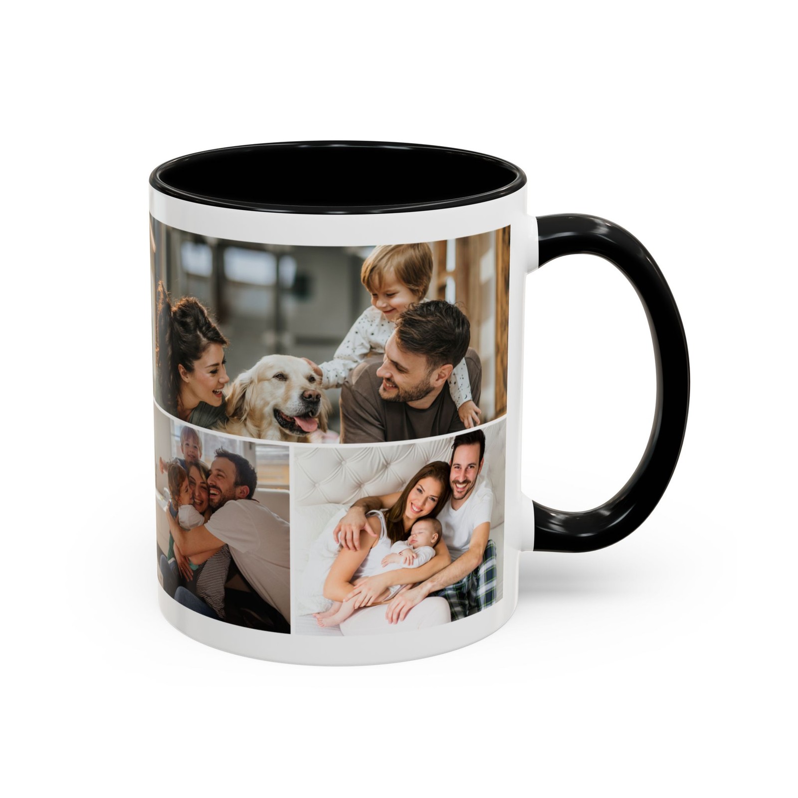 Personalized Custom Photo Collage Ceramic Coffee Mug Both Side Printed 15oz 11oz gallery