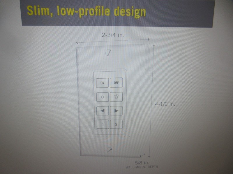 Armacost Lighting Wireless White Light Dimmer Switch for CCT Tunable White Light gallery
