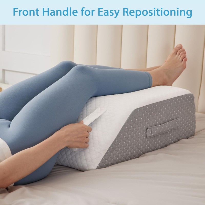 Leg Elevation Wedge Pillow for Bed , Comfortable Leg Support & Relaxing Rest Aid gallery