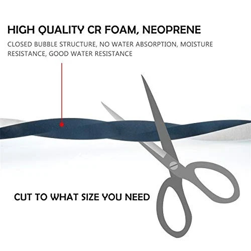 High Density Foam Weather Strip, 1/4 Inch x 1/8 Inch, Door 1/4in * 1/8in * 59FT gallery