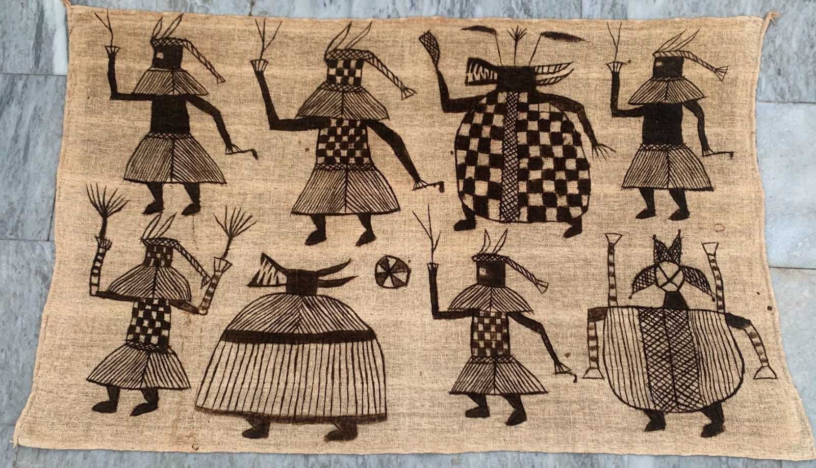 3x4 ft Mud Cloth Handmade Tapestry Batik African Painting Tapestry/Wall Hanging gallery
