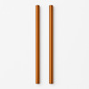 Reusable 100% Copper Drinking Straws 8" – Set of 2 – Solid Metal Cocktail Straws gallery