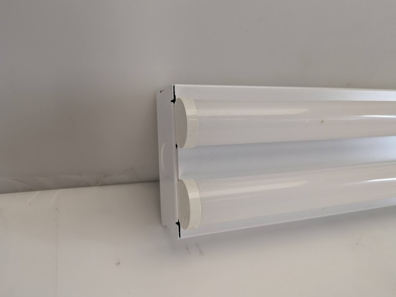 Metalux 4 ft. 2-Light Linear White Integrated LED Ceiling Strip Light 4200 Lumen gallery