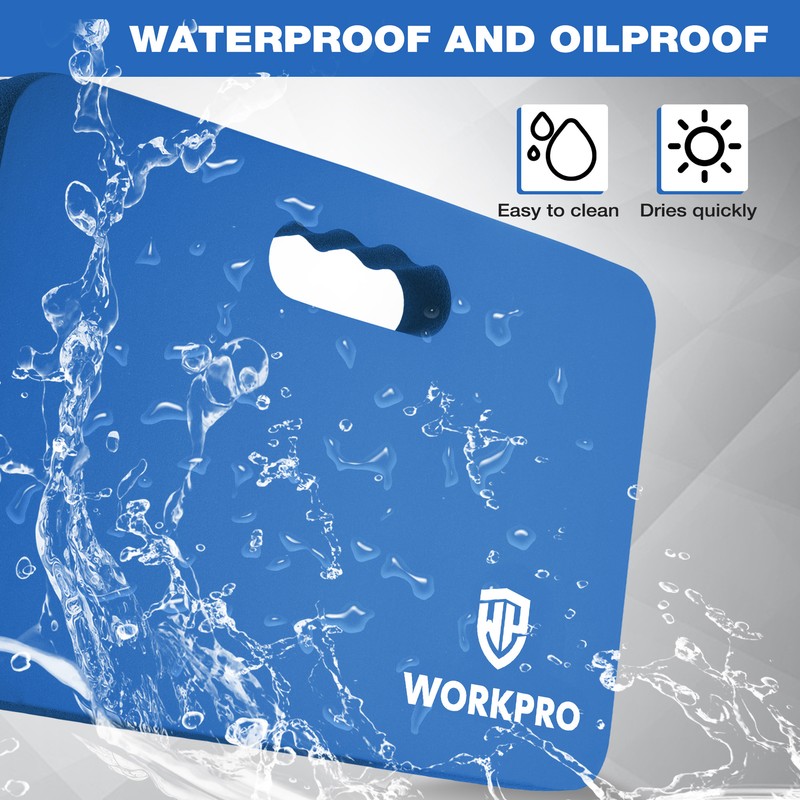 WORKPRO 2-Pack Extra Thick Kneeling Pad Soft Foam 17.5 x 11 x 1.5 in Blue gallery