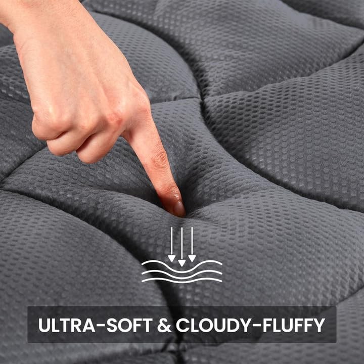 Sleep Zone Cooling Queen Mattress Topper, Premium Zoned Cool Mattress gallery