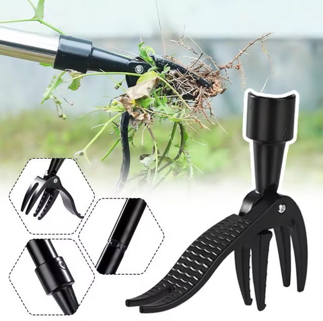 Weed Puller Stand Up Weeder Long Handle Root Remover Garden Tool gallery