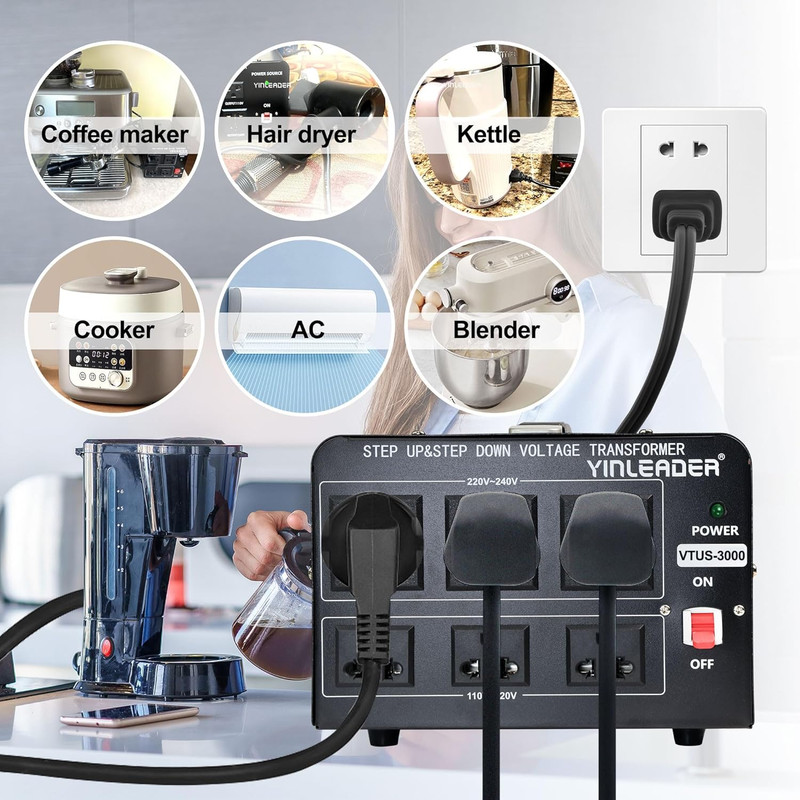 Conversor Convertidor Transformador De 110V 120V a 220V 3000 Watts Calidad 2023 gallery