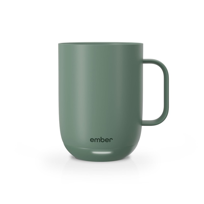 Ember Temperature Control 14oz Smart Mug 2, Heated Coffee Cup (Sage Green/Black) gallery
