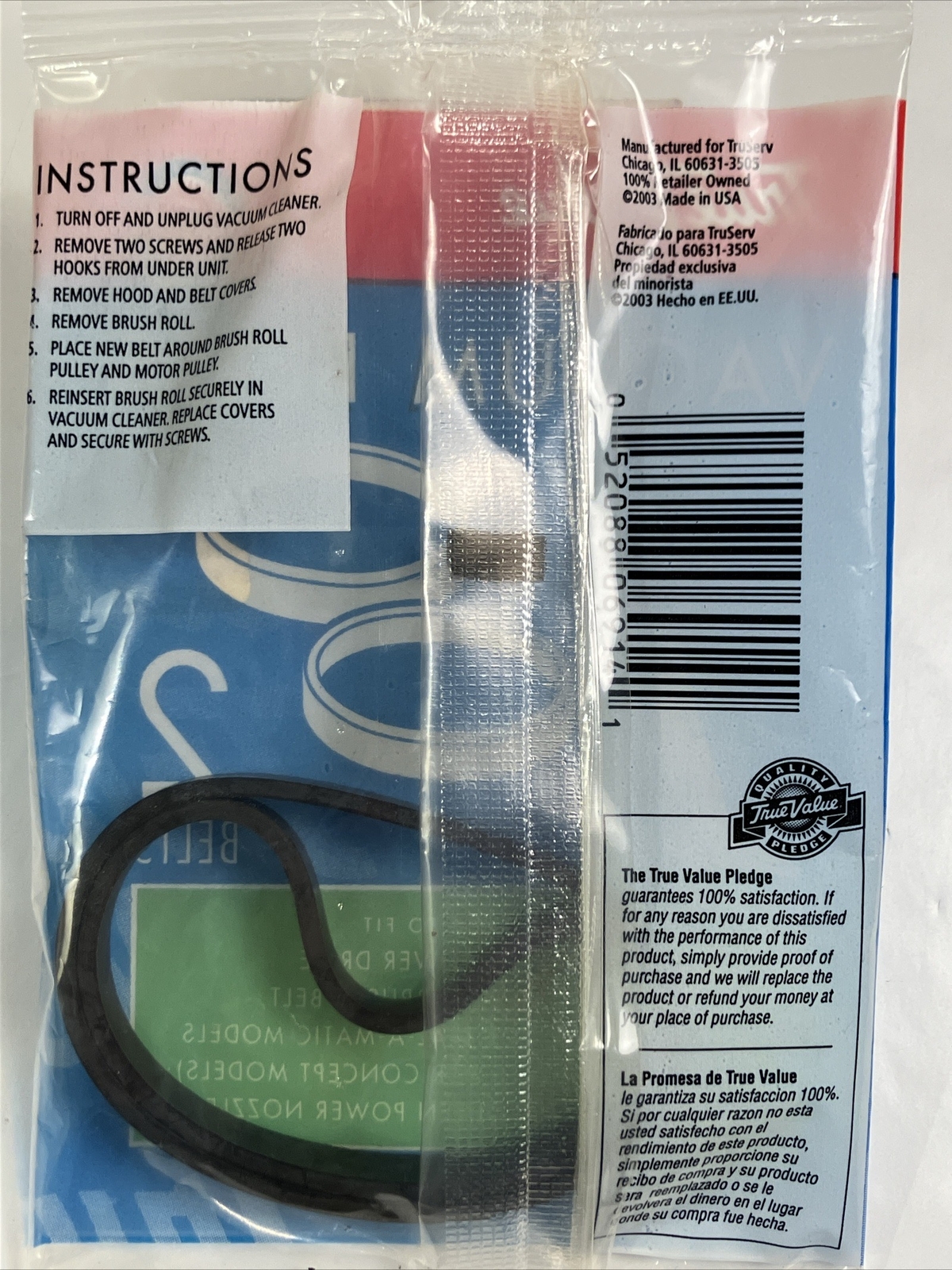 Hoover Power Drive Vacuum Belt True Value 525-915 1180-TV 2 packs is 4 belts gallery