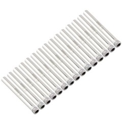 15Pcs/Set 6mm 1/4″Shank Durable MINI Diamond Coated Drill Bit Accessories
