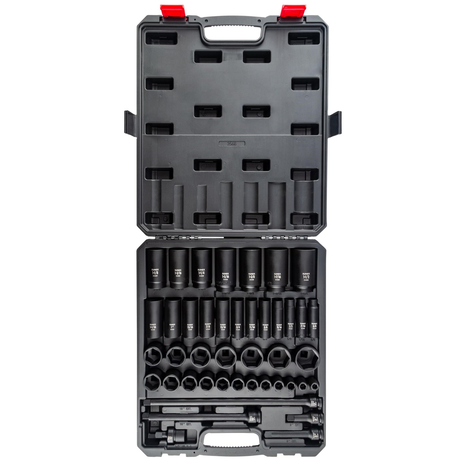 43-Piece Sunex 1/2-Inch Drive Master Impact Socket Set, SAE 3/8-Inch to 1-1/2-In gallery