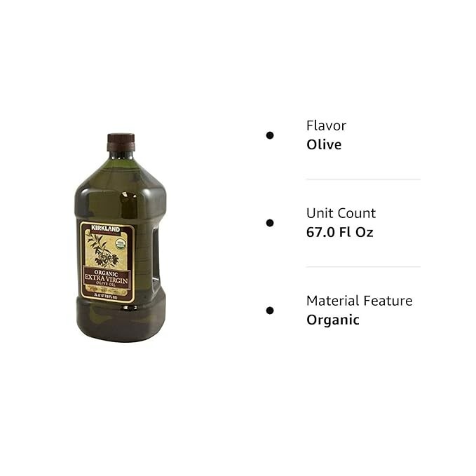 Kirkland Signature Organic Extra Virgin Olive Oil - 67 FL Ounce gallery