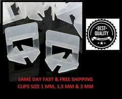 200 – 3000 Pcs Clip Tile Leveling System Kit Floor Wall Tile Spacer Tiling Tool