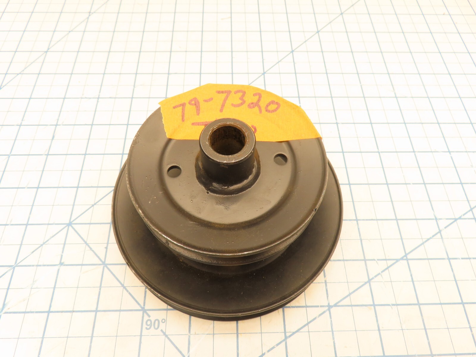 Toro 79-7320 Bagger Drive Pulley Double V 2-7/8" Tall 5/8" Bore 5-1/4" OD 4" OD gallery
